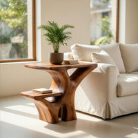 Artistic Side Table Unique Multi Tiered Design For Home, view 7