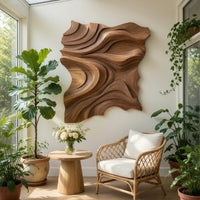 Rolling Dune Wall Panel for a Living Room Focal Wall, view 7 — view 7