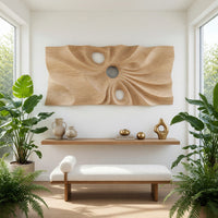 Pierced Drapery Wall Art for a Quiet Home Office Wall, view 7 — view 7