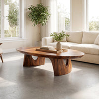 Handcrafted Solid Wood Coffee Table Livingroom Decor Haunted Charm, view 7
