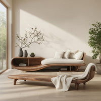 Solid Wood Day Bed Rustic Solid Garden Daybed Entryway Furniture Styling, view 7