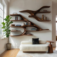 Solid Wood Wall Mounted Shelf Living Room, view 7