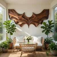 Bat With Open Wings, Carved Wood Wall Art, Made to Order, view 7 — view 7