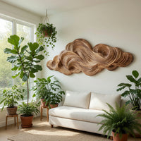 Pale Timber Cloud Rolling Across a Walnut Wall Panel, view 7 — view 7