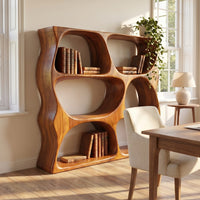 Modern Decorative Bookcase Storage Organizer For Living Room Space, view 7