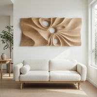 Pierced Drapery Wall Art for a Quiet Home Office Wall, view 8 — view 8