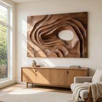 Spiral Wave Wall Art for a Wide Living Room Wall, view 8 — view 8