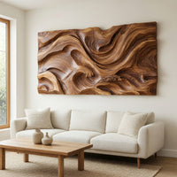 Book-Matched Boards, Carved Into a Rolling Sea Wall Panel, view 8 — view 8