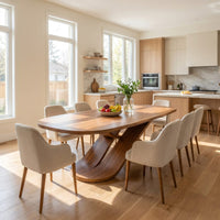 Oval Entertaining Table For Tropical Dining Room, view 8