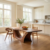Scandinavian Freeform Dining Table For Family Dining Room, view 8