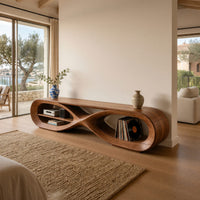 TV Console for a Living Room That Plays Records, view 8