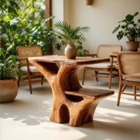 Artistic Side Table Unique Multi Tiered Design For Home, view 8