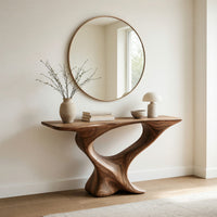 Twistform Console Table, Shaped from One Solid Block, view 8