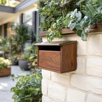 Solid Wood Mailbox Post Sculpture Outdoor Patio Rustic, II, view 8