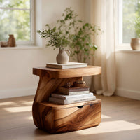 Solid Wood Nightstand With Drawer Bedroom, view 8