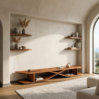 Low TV Console for a Wide Wall in an Open Living Room, view 8