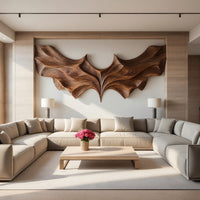 Bat With Open Wings, Carved Wood Wall Art, Made to Order, view 8 — view 8