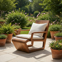 Solid Wood Adirondack Chairs Handcrafted Accent Chair Bedroom, view 8
