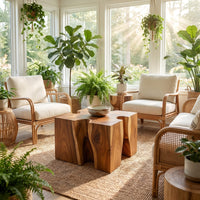 Modern Block Coffee Table For Zen Lounge, view 8