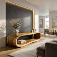 Made of One Unbroken Curve: A Sculptural TV Console, view 8