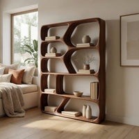 Hand-Shaped Bookcase with Branching Web Dividers, view 8
