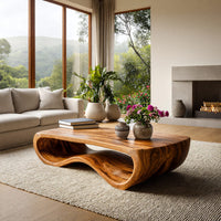 Ribbonfold Coffee Table with a Continuous Loop Base, view 8