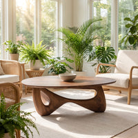 Rustic Coffee Table For Warm Room Ambience, view 8