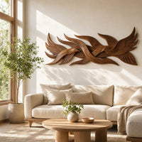 Contemporary Organic Wall Decor For Stair Landing Space, view 8