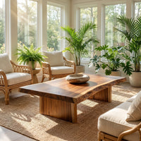 Organic Coffee Table For Tropical Villa Lounge, view 8
