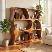 Modern Decorative Bookcase Storage Organizer For Living Room Space, view 8