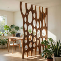Solid Wood Room Divider Artistic Sculptural Living Office, view 8