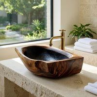 Solid Wood Sink Vanity Wall Mounted Bathroom Elegant Bathroom, view 8