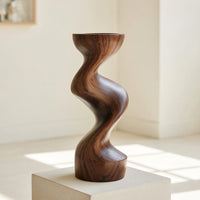 Solid Wood Sculpture Wall Art Farmhouse Solid Abstract Garden, view 8