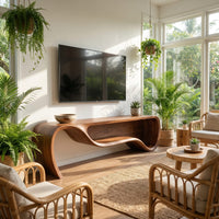 Modern Floating Tv Console For Family Lounge Interior, view 8