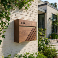Solid Wood Mailbox Post Solid Sculpture Patio Furniture Decoration, view 8