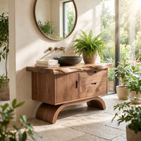 Solid Wood Bathroom Vanity Double Sink Master, view 8