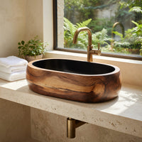 Solid Wood Sink Vanity Farmhouse Bathroom, view 8