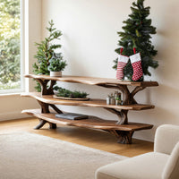 Three-Tier TV Console for an Open Living Room Wall, view 8