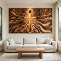 Cross and Sunburst Wall Art for the Family Living Room, view 8 — view 8