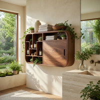 Solid Wood Bathroom Cabinet Capsule Modern, view 8