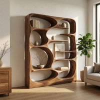 Cell Pod Bookshelf with Carved Organic Openings, view 8