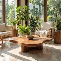 Organic Coffee Table With Unique Cloud-shapes For Living Room, view 8