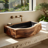 Solid Wood Sink Vanity Solid Bathroom Decor, view 8
