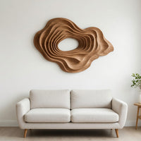 Wood Grain Turned Into Ripples, an Organic Wall Sculpture, view 8 — view 8