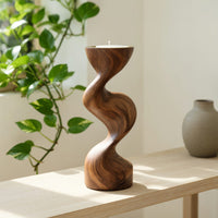 Solid Wood Candle Holder Mid Century Living Room Modern, view 8
