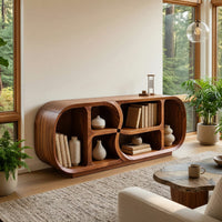 Cloverloop Media Console with Four Curved Bays, view 8
