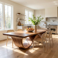 Minimalist Slab Dining Table For Compact Dining Area, view 8