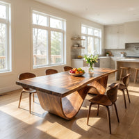 Sculptural Dining Table For Tropical Dining Space, view 8
