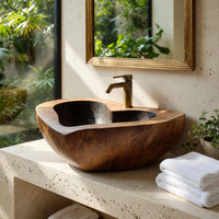 Solid Wood Sink Vanity Mid Century Solid Modern Bathroom, view 8