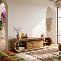 Media Console for a Living Room That Stays Uncluttered, view 8
